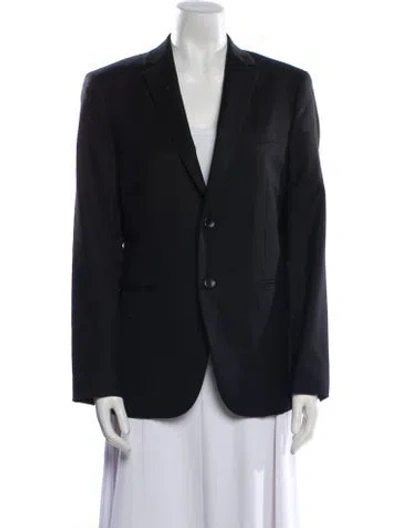 Pre-owned Theory Wool Blazer In Blue