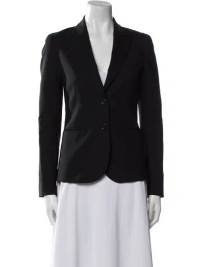 Pre-owned Theory Wool Blazer In Blue