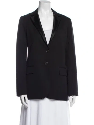 Pre-owned Theory Wool Blazer In Blue