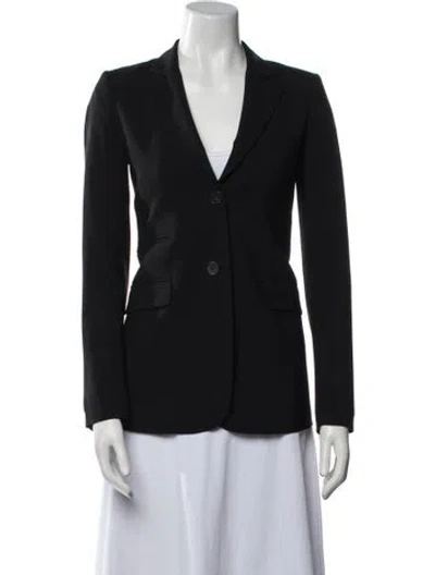 Pre-owned Theory Wool Blazer In Blue