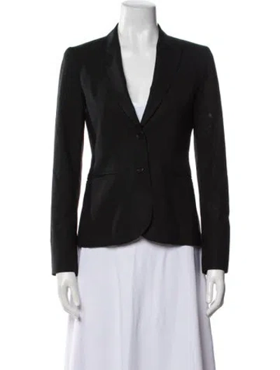 Pre-owned Theory Wool Blazer In Blue