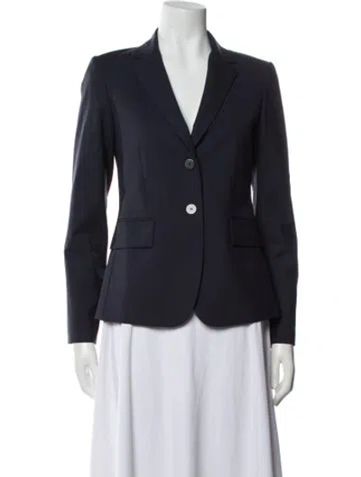Pre-owned Theory Wool Blazer In Blue