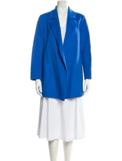 Pre-owned Theory Wool Blazer In Blue