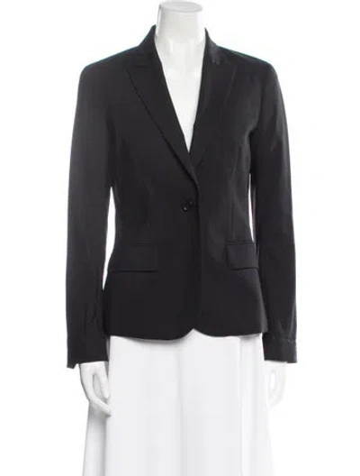 Pre-owned Theory Wool Blazer In Blue