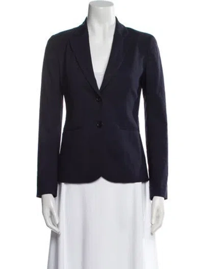 Pre-owned Theory Wool Blazer In Blue
