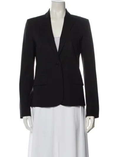 Pre-owned Theory Wool Blazer In Blue