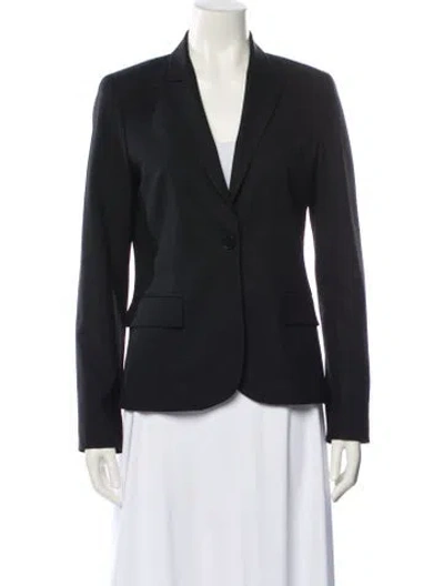 Pre-owned Theory Wool Blazer In Blue