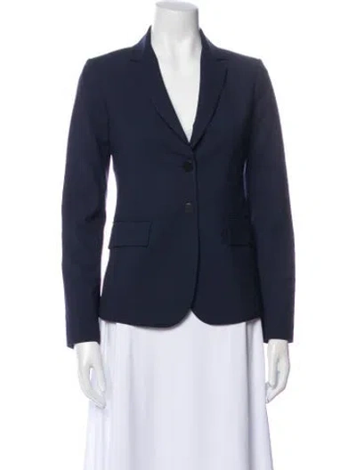 Pre-owned Theory Wool Blazer In Blue