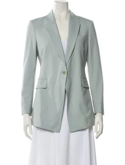 Pre-owned Theory Wool Blazer In Blue