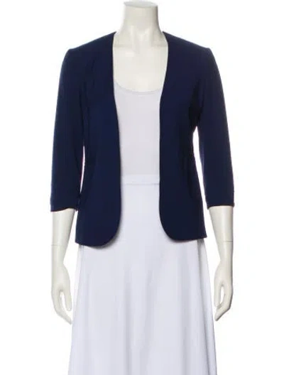 Pre-owned Theory Wool Blazer In Blue