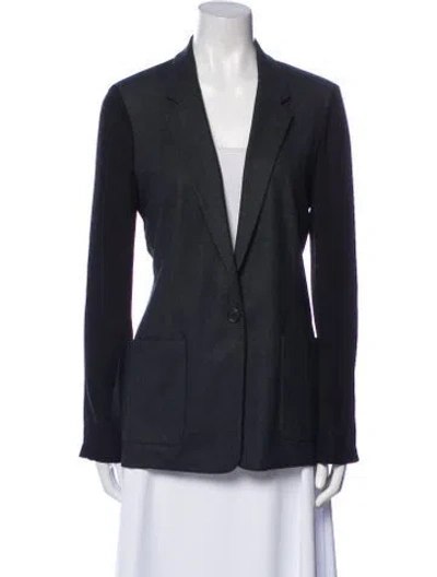 Pre-owned Theory Wool Blazer In Blue