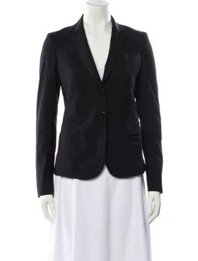 Pre-owned Theory Wool Blazer In Blue