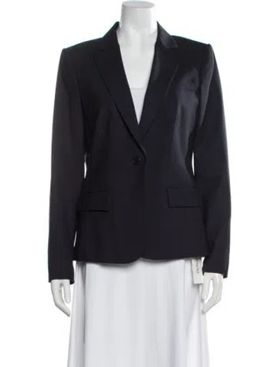 Pre-owned Theory Wool Blazer In Blue