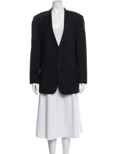 Pre-owned Theory Wool Blazer In Blue