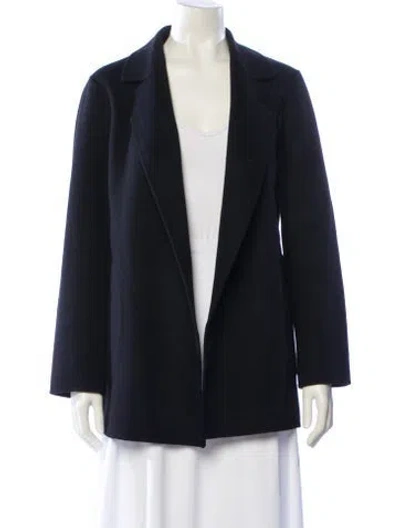 Pre-owned Theory Wool Blazer In Blue