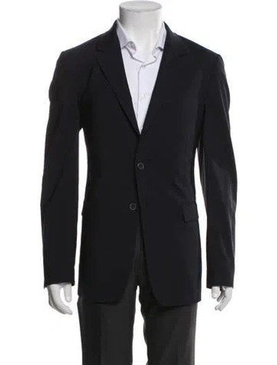 Pre-owned Theory Wool Blazer In Blue