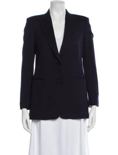 Pre-owned Theory Wool Blazer In Blue