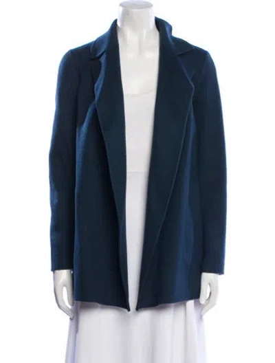 Pre-owned Theory Wool Blazer In Blue