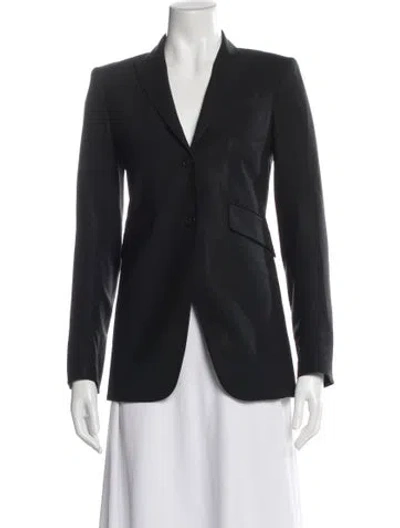 Pre-owned Theory Wool Blazer In Blue