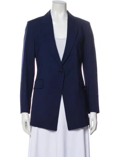 Pre-owned Theory Wool Blazer In Blue