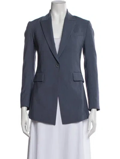 Pre-owned Theory Wool Blazer In Blue