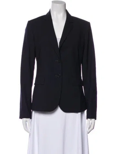Pre-owned Theory Wool Blazer In Blue