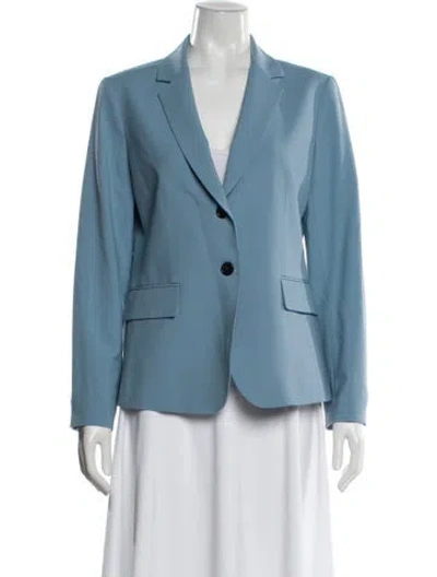 Pre-owned Theory Wool Blazer In Blue