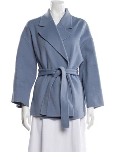 Pre-owned Theory Wool Blazer In Blue