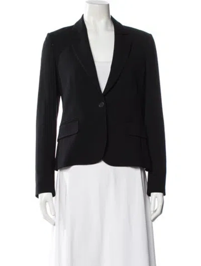 Pre-owned Theory Wool Blazer In Blue
