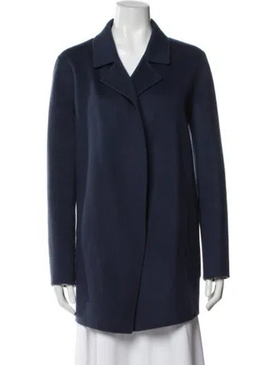 Pre-owned Theory Wool Blazer In Blue