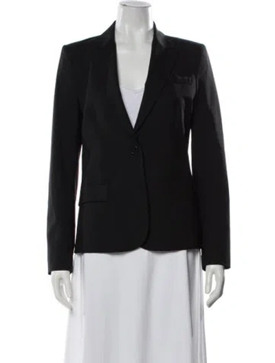 Pre-owned Theory Wool Blazer In Blue