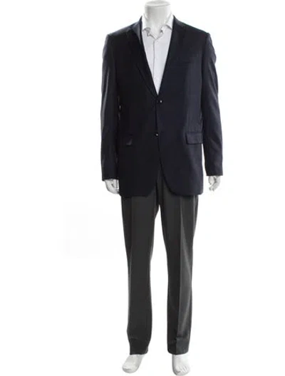Pre-owned Theory Wool Blazer In Blue