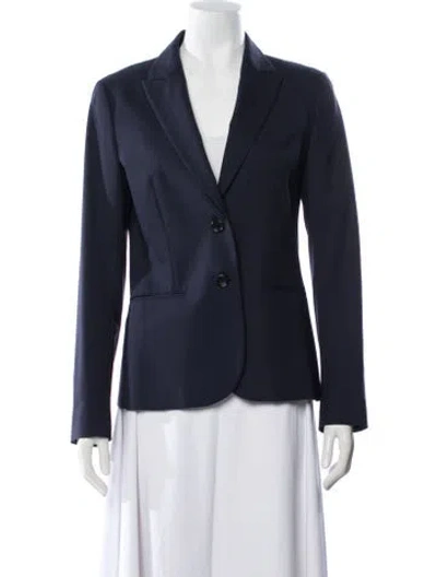 Pre-owned Theory Wool Blazer In Blue