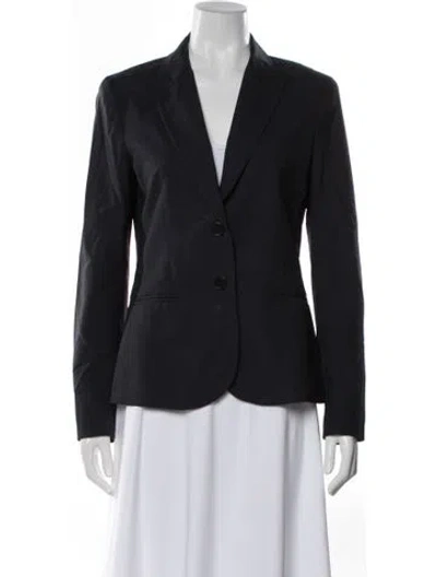 Pre-owned Theory Wool Blazer In Blue
