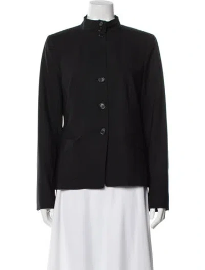 Pre-owned Theory Wool Blazer In Blue