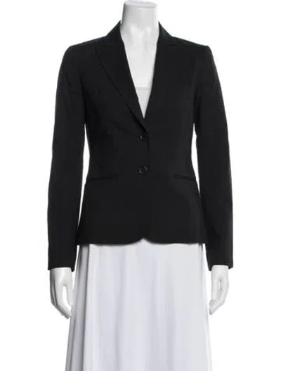Pre-owned Theory Wool Blazer In Blue