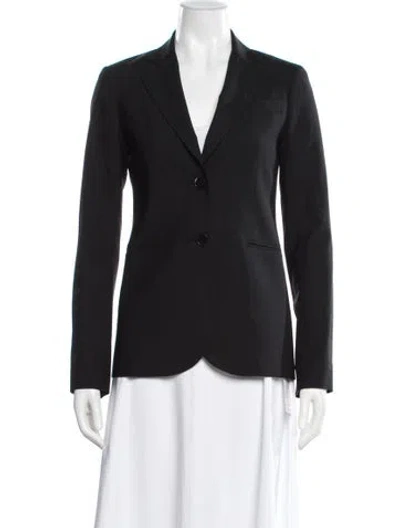 Pre-owned Theory Wool Blazer In Blue