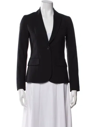 Pre-owned Theory Wool Blazer In Blue