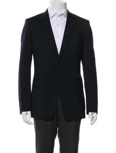 Pre-owned Theory Wool Blazer In Blue