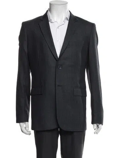 Pre-owned Theory Wool Blazer In Blue