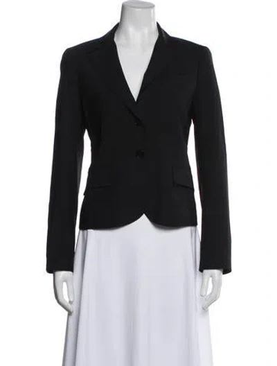 Pre-owned Theory Wool Blazer In Blue