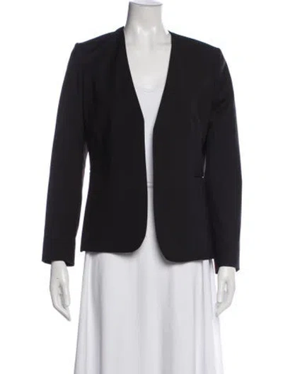 Pre-owned Theory Wool Blazer In Blue