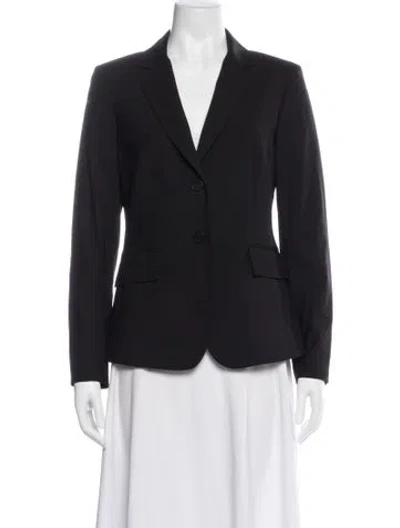 Pre-owned Theory Wool Blazer In Blue