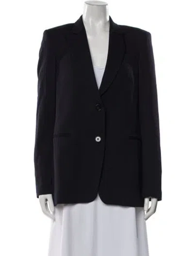 Pre-owned Theory Wool Blazer In Blue