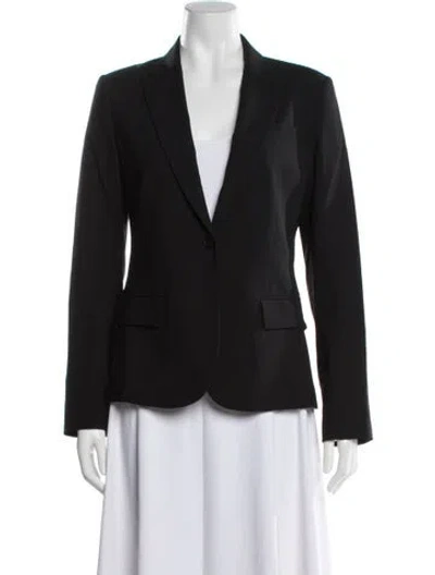 Pre-owned Theory Wool Blazer In Blue