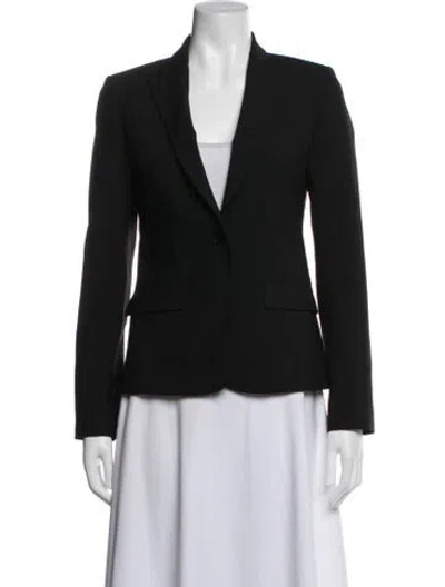 Pre-owned Theory Wool Blazer In Blue