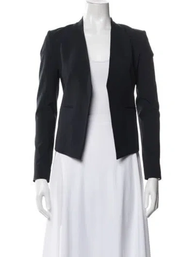 Pre-owned Theory Wool Blazer In Blue
