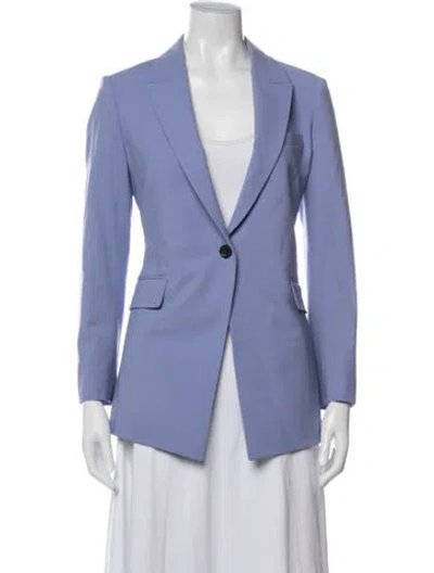 Pre-owned Theory Wool Blazer In Blue