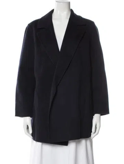 Pre-owned Theory Wool Blazer In Blue