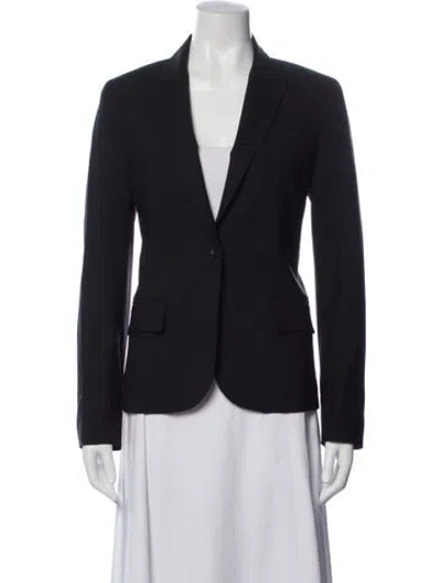 Pre-owned Theory Wool Blazer In Blue